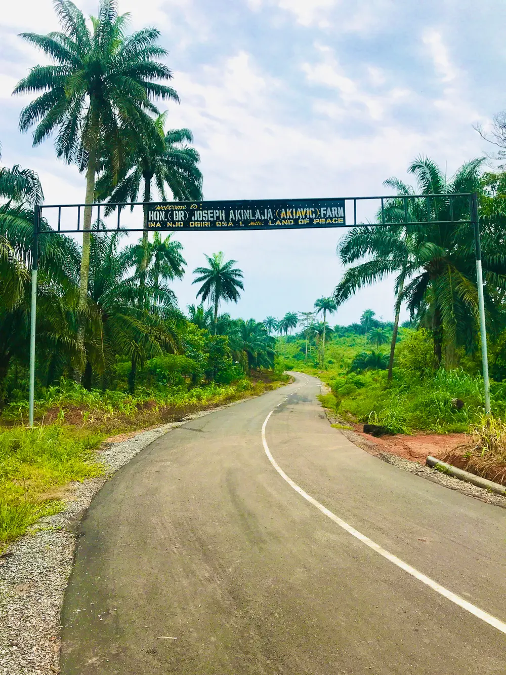 Ondo road sign